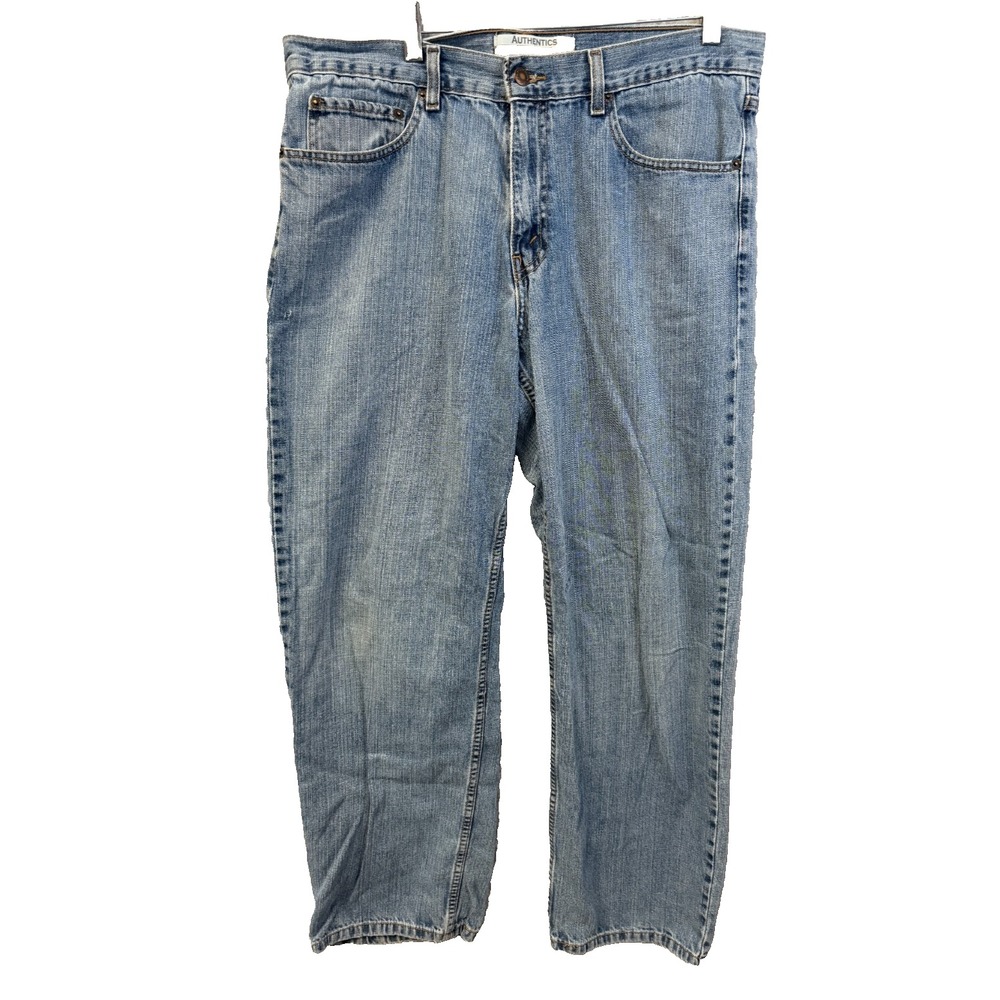 Levi Strauss Authentics Signature Relaxed Light Wash Jeans Men's Size‎ 34x30